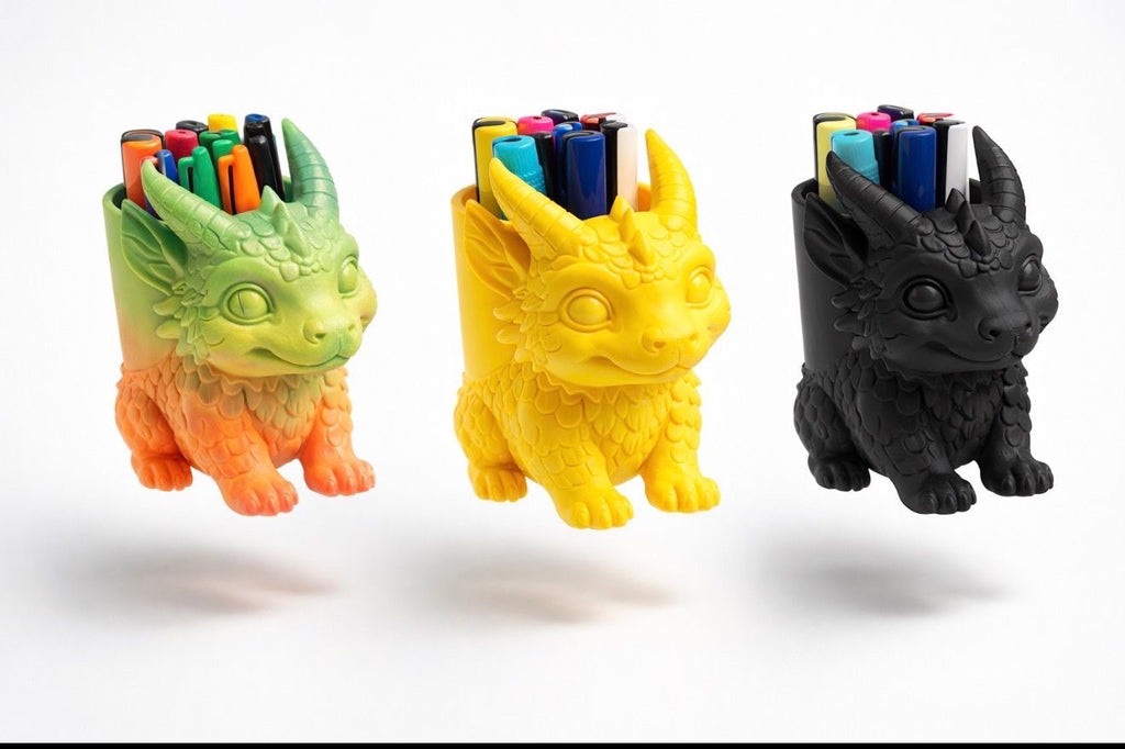 Dragon Desk Pen Holder+Stationery Organiser