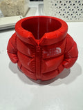 Northface Red puffer jacket Logo Pen Holder/Desk organiser