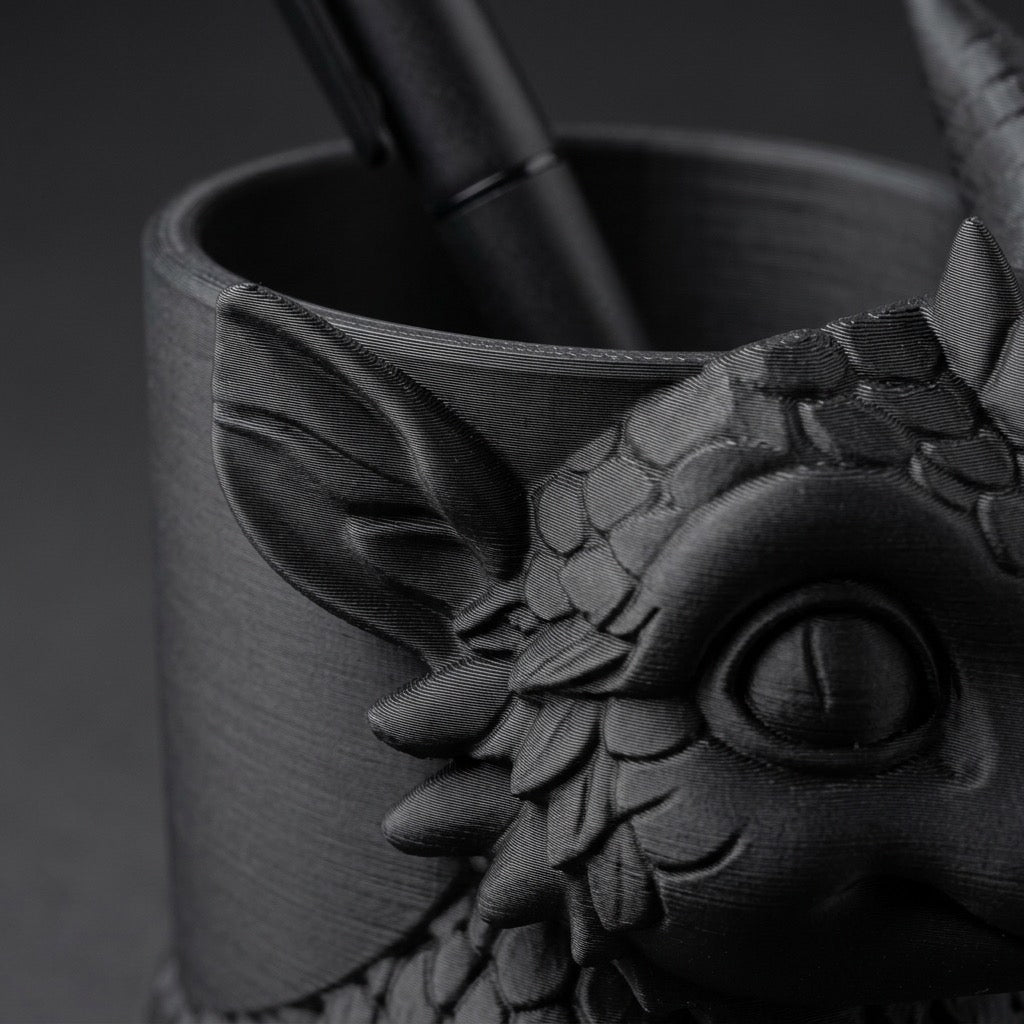 Dragon Desk Pen Holder+Stationery Organiser