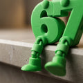 Edge-Sitter Number Buddy Desk Charm 3D Printed